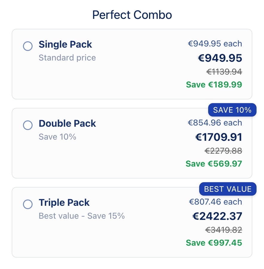 Volume Discount Configuration